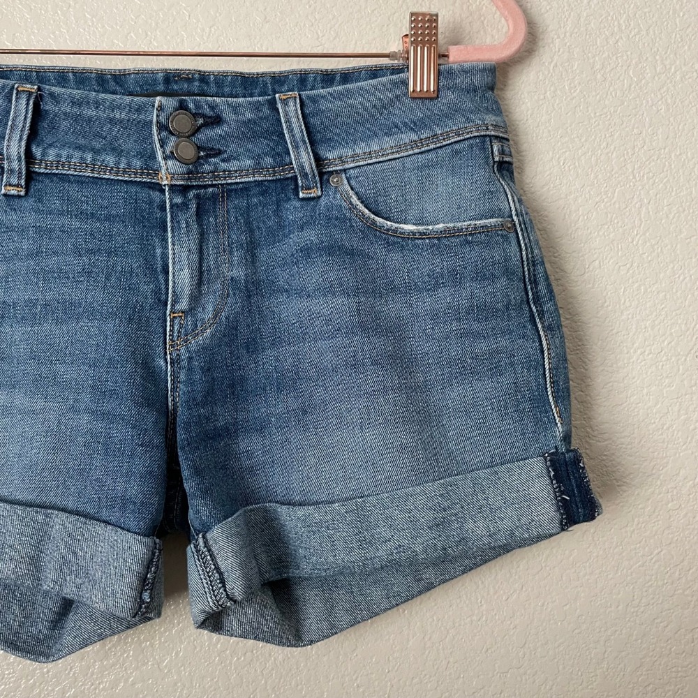 Hudson Shorts Womens Size 26 Blue Croxley Mid Rise Cuffed Denim Cotton Casual - Picture 5 of 10